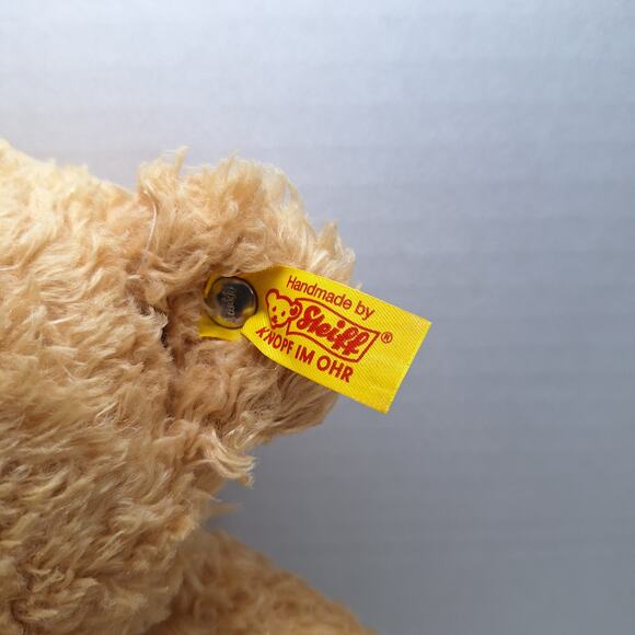 Steiff Flynn 11" Handmade Light Brown Teddy Bear 111471 Plush Stuffed Animal Toy - Picture 9 of 10